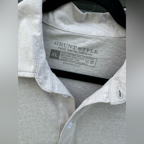 Grunt Style Men’s Cruiser Polo Heathered Sand Size XL - Picture 4 of 11